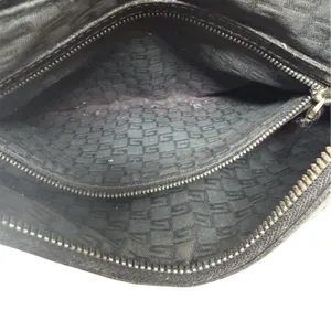 Gucci Reins Vintage Interlocking GG Perforated Leather Black Hobo Bag Purse thumbnail 12