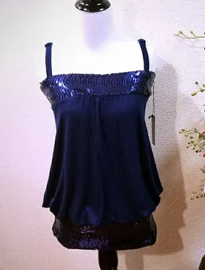 Vertigo Paris Mini Skirt Sequin Dress Size Large thumbnail 1