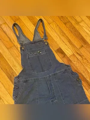 Cherokee Medium Wash Denim Overalls Women’s Large Adjustable Carpenter Jeans thumbnail 3