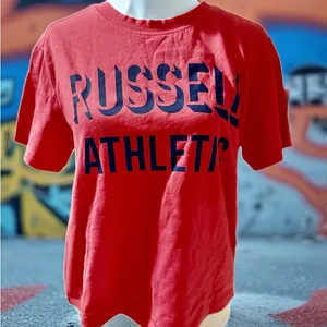 Russell Athletic Pink Women’s T-Shirt‎ thumbnail 1