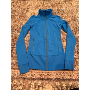 Lululemon Asana Zip Up Jacket Womens 2 Blue Fitted‎ Athleisure Yoga thumbnail 2