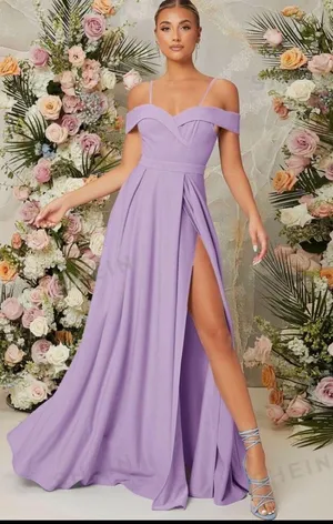 Purple Bridesmaid Dress thumbnail 1