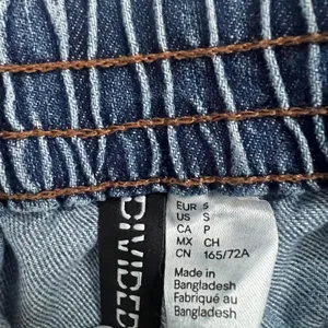 H&M Divided Cargo Wide Leg Denim Jeans Blue Utility Streetwear Size S thumbnail 5
