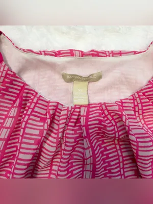 Banana Republic Women’s Pink Patterned Sleeveless Halter Top Size XS thumbnail 8