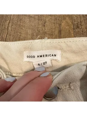 Good American Good Classic Stretch-Denim Slim-Leg Jeans 4 thumbnail 4