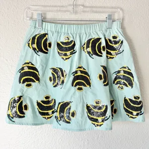 Queen of Sparkles Teal Blue Sequined Fish Skirt/skort Size XS thumbnail 1