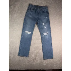Levi's Women's Premium Denim 501 Jeans 28x30 Distressed Button Fly thumbnail 3