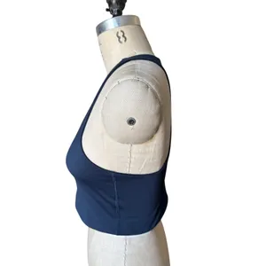 Girlfriend Collective Paloma Compression Bra in Navy Blue Size XL thumbnail 2