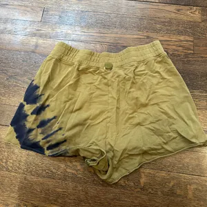 Joy Lab Green & Blue Tie Dye Sweat Shorts thumbnail 2