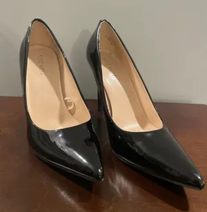 Nine West Black Patent Leather High Heel Shoes Size 8.5 thumbnail 1