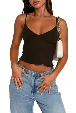 Black Mesh Tank Top thumbnail 1