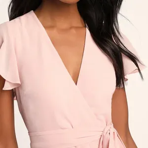 Lulus Sweet Like You Blush Ruffled Mini Dress thumbnail 3
