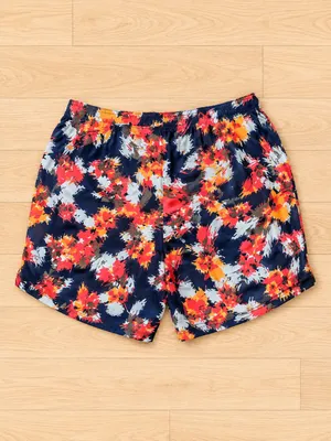 Columbia Women's Walnut River Floral Print Athletic Shorts Nocturnal Typhoon thumbnail 2