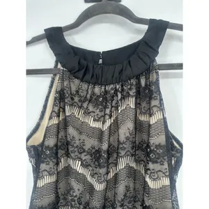Vintage Wrapper Y2K Halter Top Black‎ Lace Whimsigoth Dark Fairy Grunge Small thumbnail 2