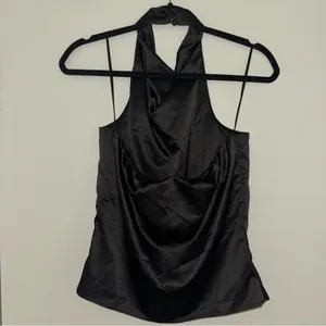 Heartloom Satin Cowlneck Halter Top thumbnail 4