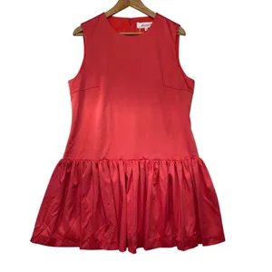 ELLIATT Jubilee Dress Melon Pink Red Sleeveless Drop Waist‎ Mini Dress XL NEW thumbnail 2
