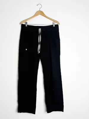 FIGS Kade Scrub Pants Size M Black Straight Leg Technical Collection thumbnail 5