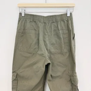 Abercrombie Cargo Pants Size 25 Green Wide Leg Baggy High Rise Minimalist Grunge thumbnail 9