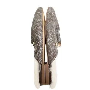 Australia Luxe Doodle Mules Size 5 Brown Leather Shearling Winter Slides NEW‎ thumbnail 6