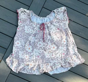 Free People Ruffle Top Floral thumbnail 1