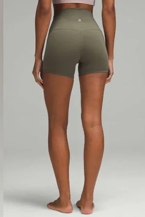 NWT Lululemon Align High Rise Short 4” Army Green Women’s Shorts Size 10 thumbnail 1
