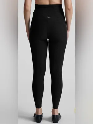 Beyond the bump Spacedye Love the Bump Maternity Pocket Midi Legging charcoal XS thumbnail 2