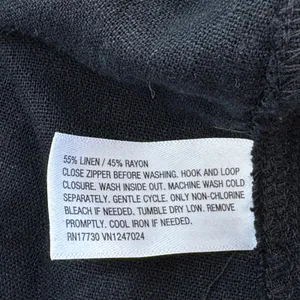 Future Collective‎ Midi Dress Women 4 Black Linen Blend Halter Neck Racerback thumbnail 11