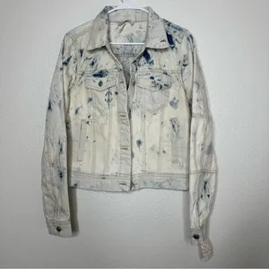 NWT Free People Jones Tie Dye Jean‎ Jacket Medium thumbnail 6