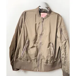 Levi's Green Bomber Jacket Women's Size Large X1114 thumbnail 5