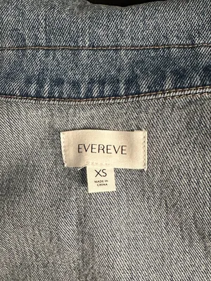 Evereve Luka light-medium wash oversized utility button-front denim vest Size XS thumbnail 7