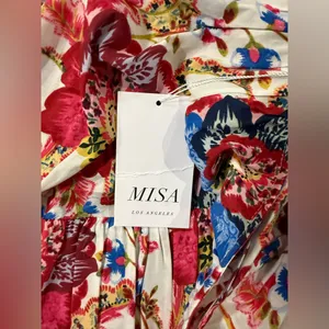 NWT Misa Los Angeles x Revolve Honor Floral Mini‎ Dress Sz Small $355 thumbnail 6
