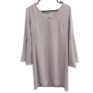 Amanda Uprichard Lilac Bolton Split‎ Bell Sleeve V-Neck Mini Shift Dress Medium thumbnail 2
