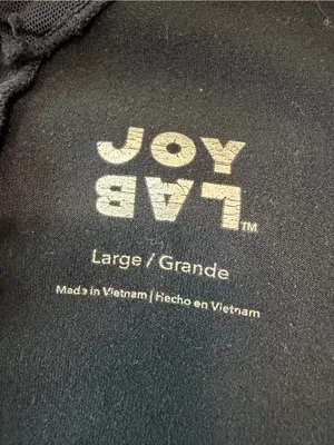 JoyLab black tank with mesh thumbnail 3