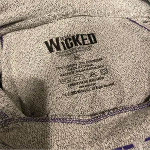 Wicked Broadway Musical Gray Purple Pullover Hoodie Medium thumbnail 5