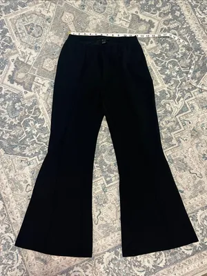 SHEIN Black Boot-Cut Flare Pants thumbnail 1