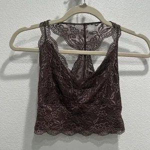 Nollie Chocolate Lace Crop Top thumbnail 1