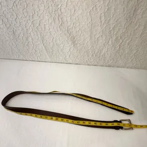 Vintage Brown Leather Belt Men's Unisex Classic Accessories Dress Up Work thumbnail 9
