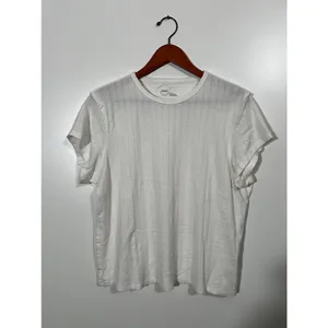 Aerie Knit Baby Tee in White Size XL thumbnail 3