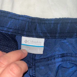 Women's Columbia Running Shorts Blue L 3" Sandy River II Printed Lapis Blue thumbnail 5