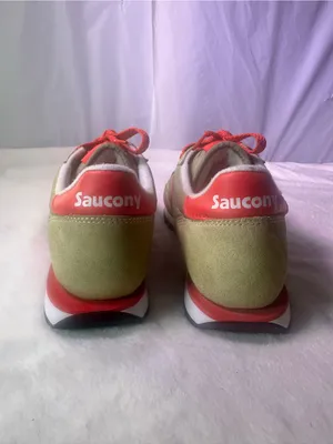 Saucony Women's Olive and Pink Low-Top Sneakers thumbnail 6