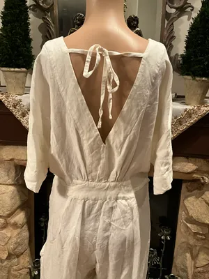 Shining Sun Tie Front Jumpsuit M thumbnail 8