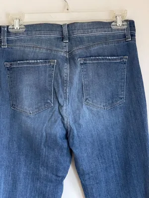 J Brand Distressed Bootcut Blue Jeans Size 28 x 34 thumbnail 7