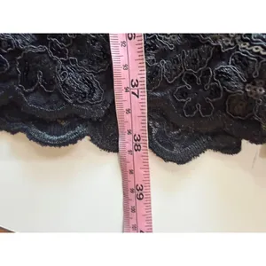 Eliza J Black Dress Sequin Lace Off Shoulder Puff Sleeve Size 4 Glam Cocktail thumbnail 14
