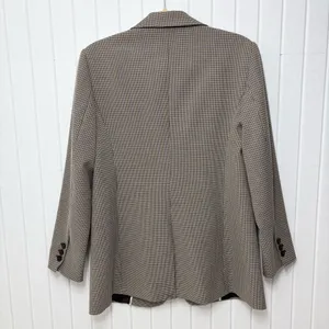 Calvin Klein Notch collar Women's‎ Checkered Blazer Size 6 thumbnail 7