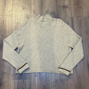 AMERICAN‎ EAGLE Mock Neck Sweater Pocket Multicolor Taupe Tan Size Medium thumbnail 6