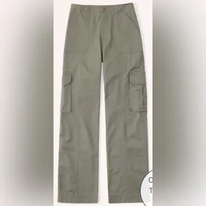 Abercrombie & Fitch Relaxed Cargo Pants, Army Green, Size 29, EUC thumbnail 3