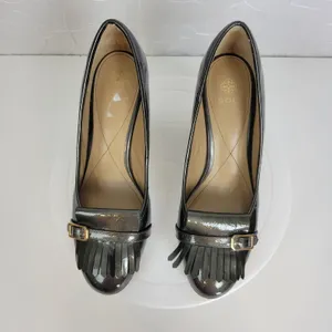 Isola Womens Heels 8 Brown Tassel Front Closed Round Toe Slip-On Shoes Pumps thumbnail 5