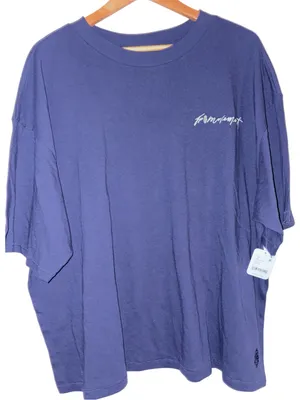 SOLD OUT Free People Movement Tackle Logo Tee Size Large NWT Urban Buti Navy thumbnail 5