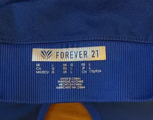 Forever 21 Blue Sports Bra Sz L thumbnail 3
