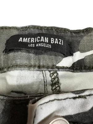 American Bazi Womens Camo Cargo Joggers Small Elastic Ankle Military Style Pants thumbnail 3